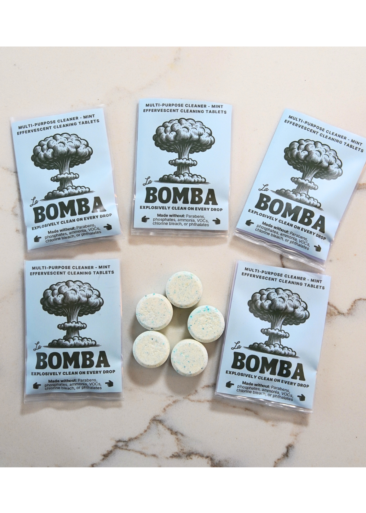 La Bomba Multi-Purpose Cleaner - 5 Tablets -  Mint